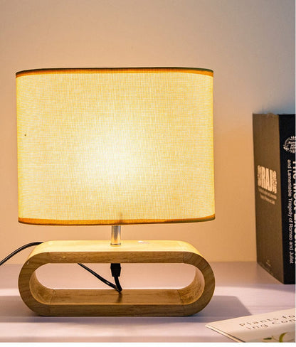 Rustic Wooden Table Lamp