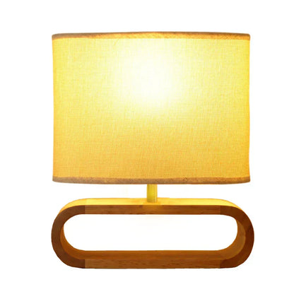 Rustic Wood Desk Lamp – Handcrafted and Chic