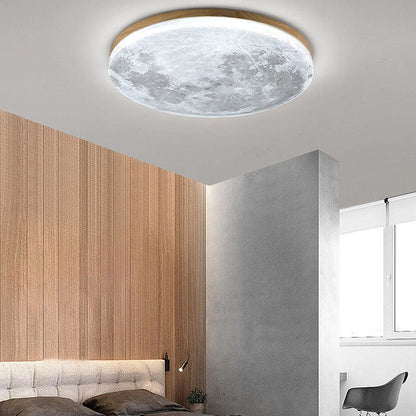 Glowing Moon Ceiling Light With Warm LED Glow - Befez