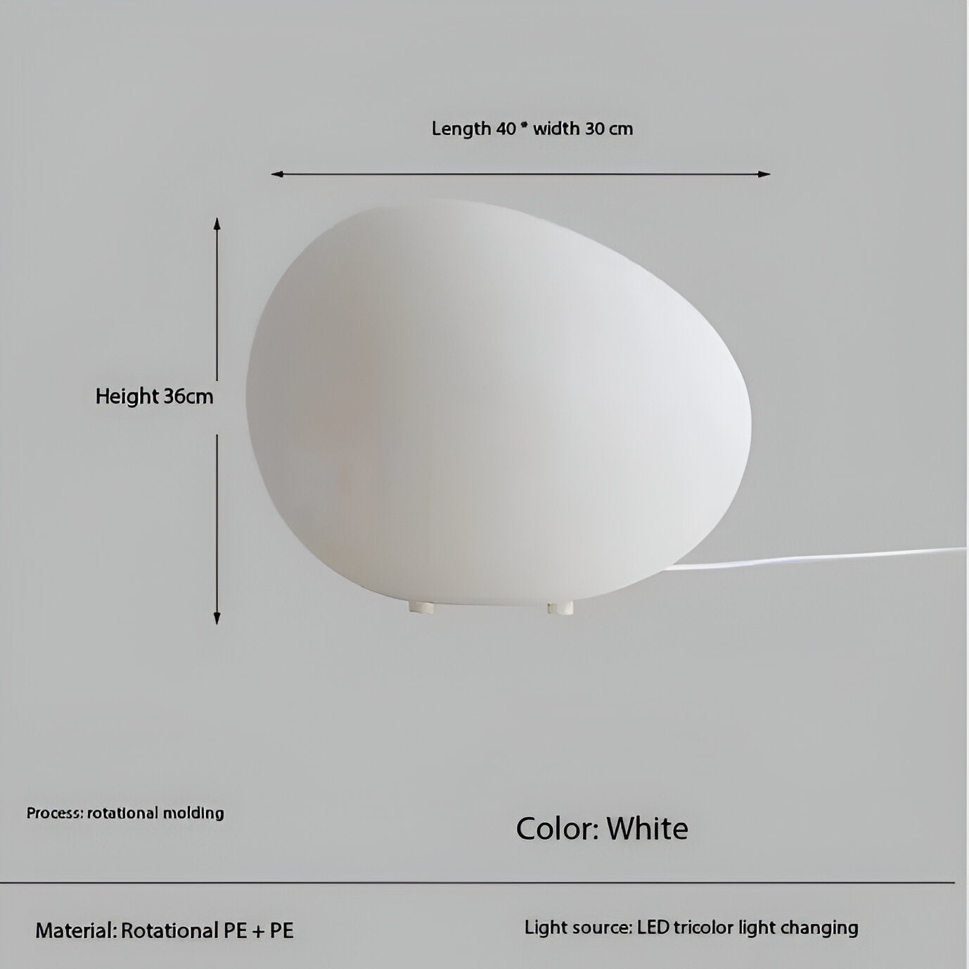 Simple Modern Round Metal Table Light