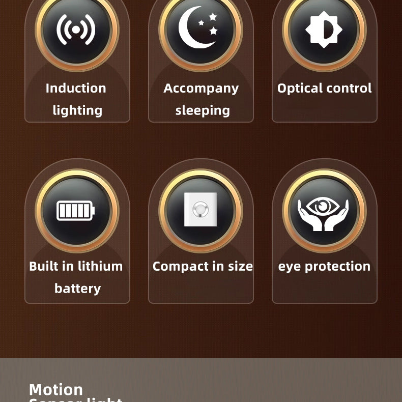 Bright LED Motion Nightlight with Portable Flashlight