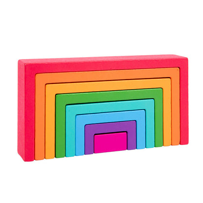 Colorful Wooden Building Blocks for Kids