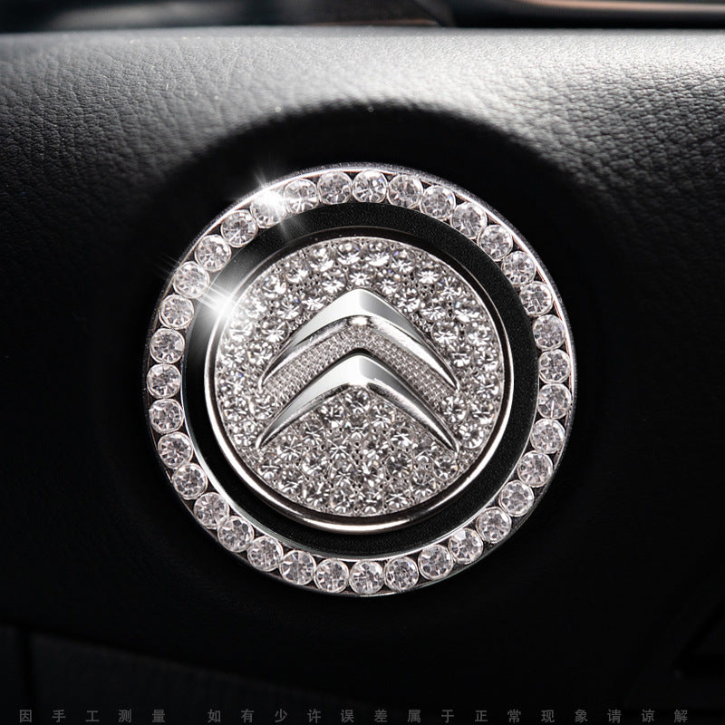 Luxury Crystal Car Starter Button Cover Ring