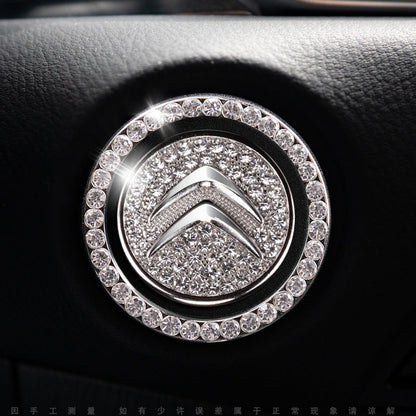 Luxury Crystal Car Starter Button Cover Ring