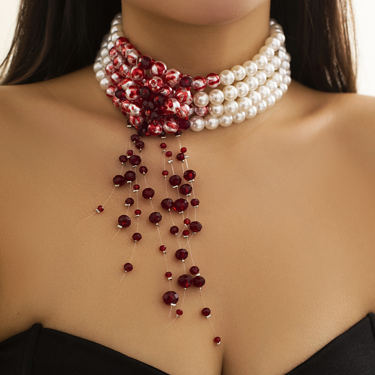 Spooky Chain Necklace for Edgy Fashion Style