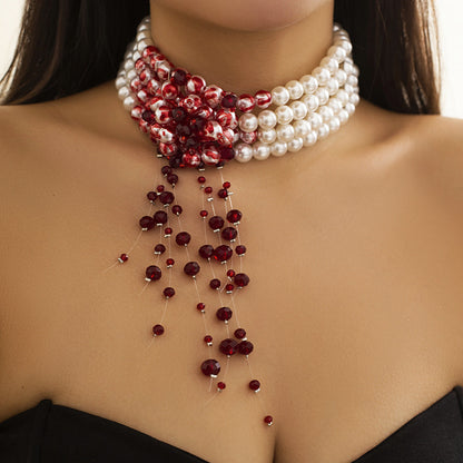Spooky Chain Necklace for Edgy Fashion Style