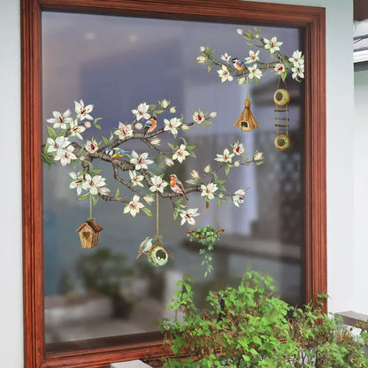 Vibrant Flower Window Decal Sticker
