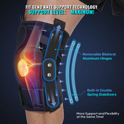 Supportive Hinged Knee Support For Injury Recovery