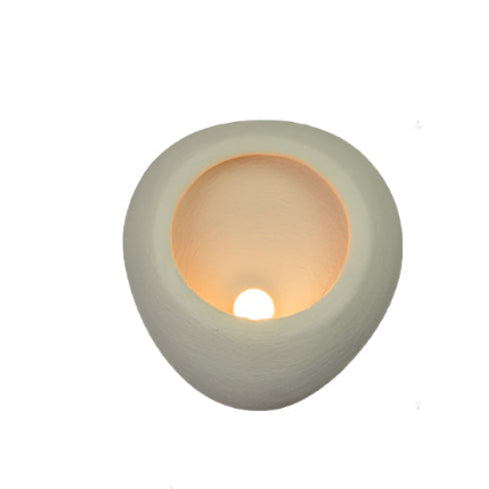 Simple White Textured Wall Lamp