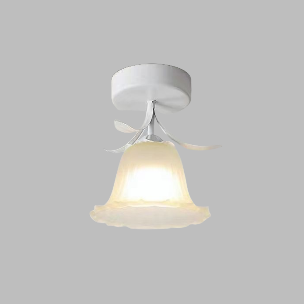 Stylish Ceiling Lamp with Decorative Glass Shade