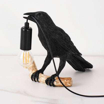Compact Cute Bird Nightstand Table Lamp