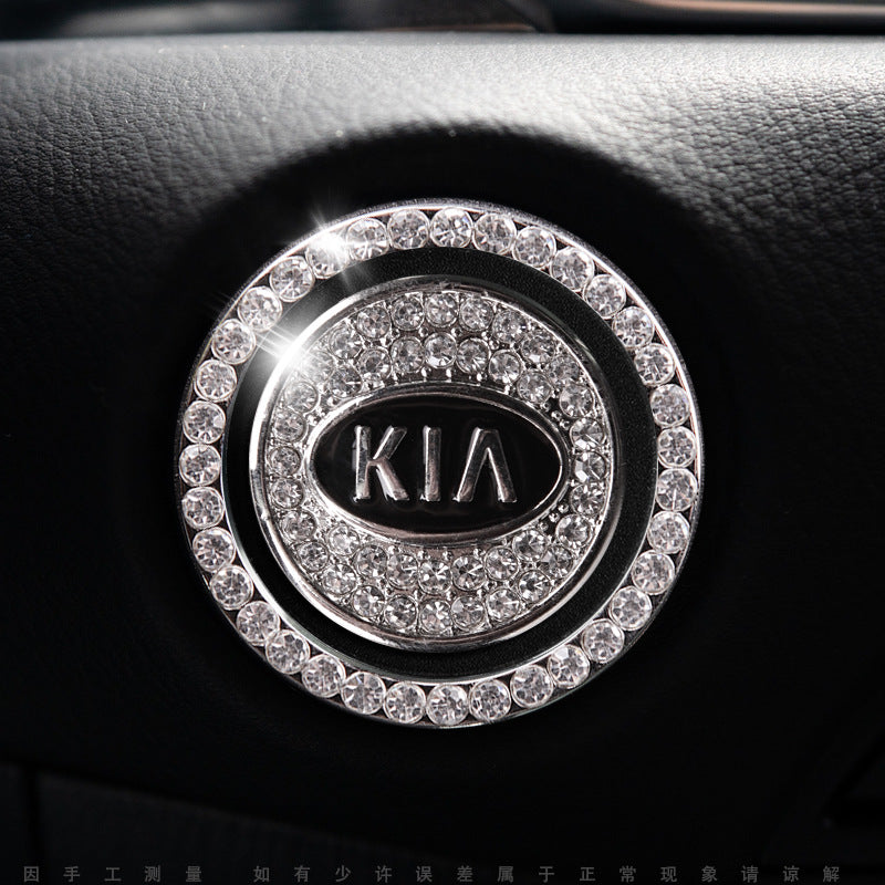 Luxury Crystal Car Starter Button Cover Ring