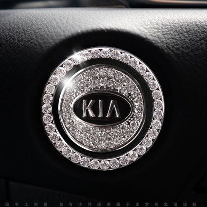 Luxury Crystal Car Starter Button Cover Ring