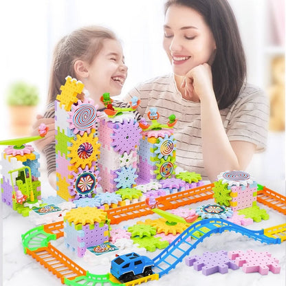 Colorful Spinning Wooden Building Blocks Set - Befez