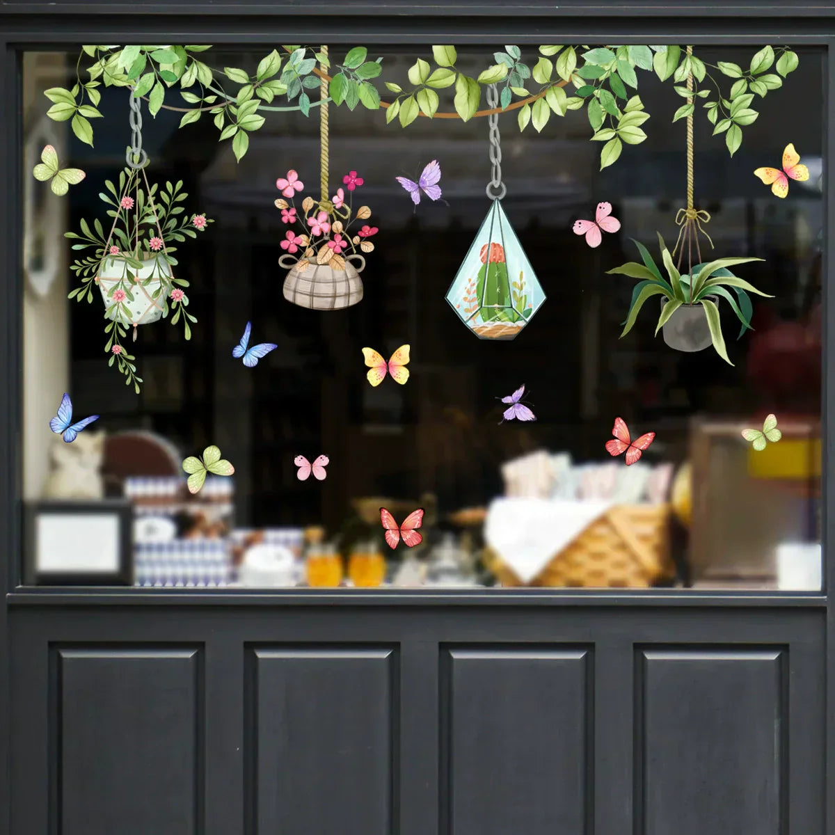 Vibrant Flower Window Decal Sticker