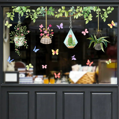 Vibrant Flower Window Decal Sticker