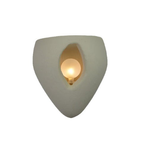 Simple White Textured Wall Lamp