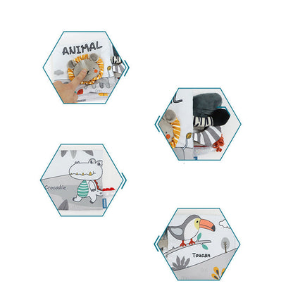 Soft Interactive Kids Plush Toy Book