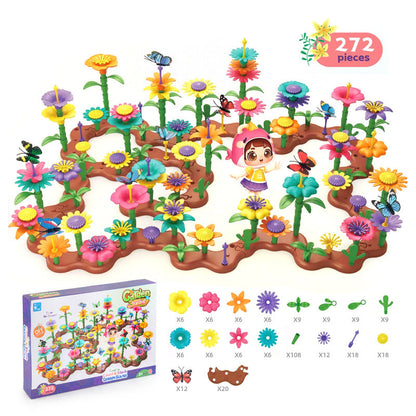 Colorful Kids Flower Brick Toy Set