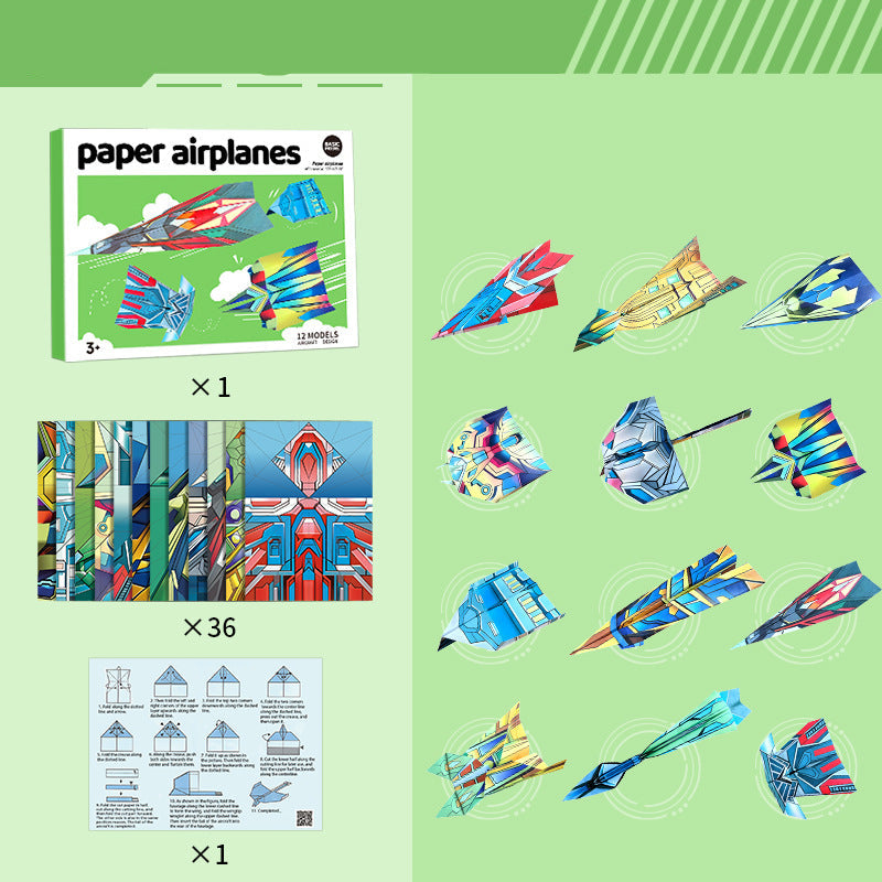 Fun Paper Airplane Kit with Easy Guide