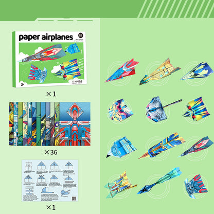 Fun Paper Airplane Kit with Easy Guide