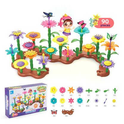Colorful Kids Flower Brick Toy Set