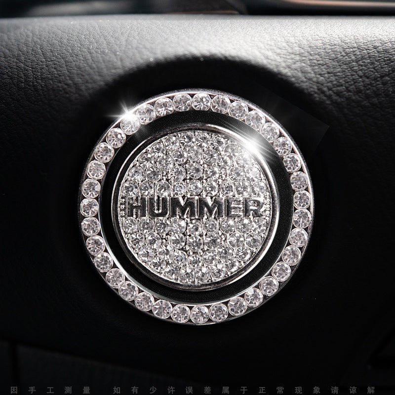 Luxury Crystal Car Starter Button Cover Ring