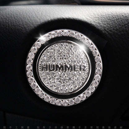 Luxury Crystal Car Starter Button Cover Ring