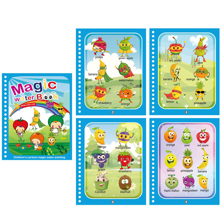 Colorful Kids Water Paint Book Set