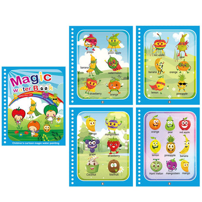 Colorful Kids Water Paint Book Set
