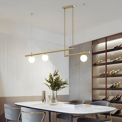 Modern Glass Linear Pendant Light