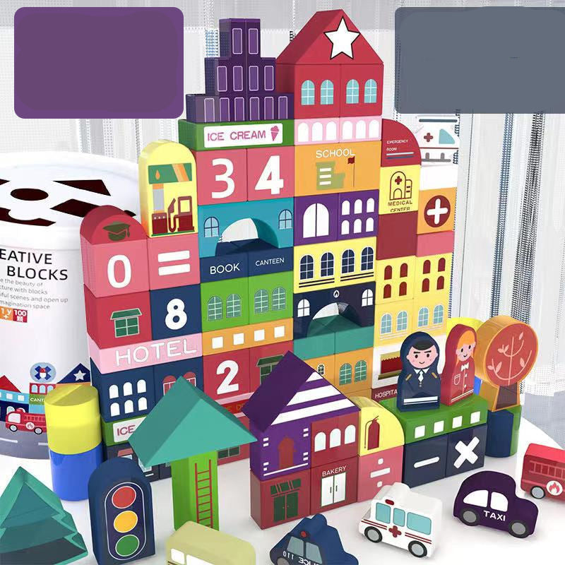 Befez | Kids Building Blocks Set with Storage Bucket
