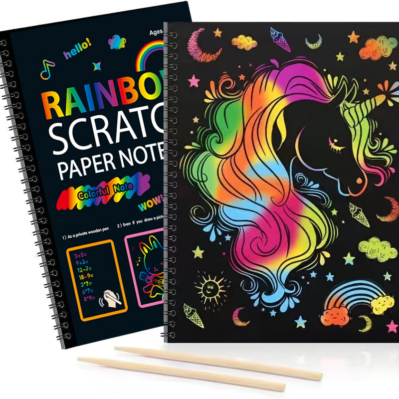 Colorful Rainbow Art Scratch Pad