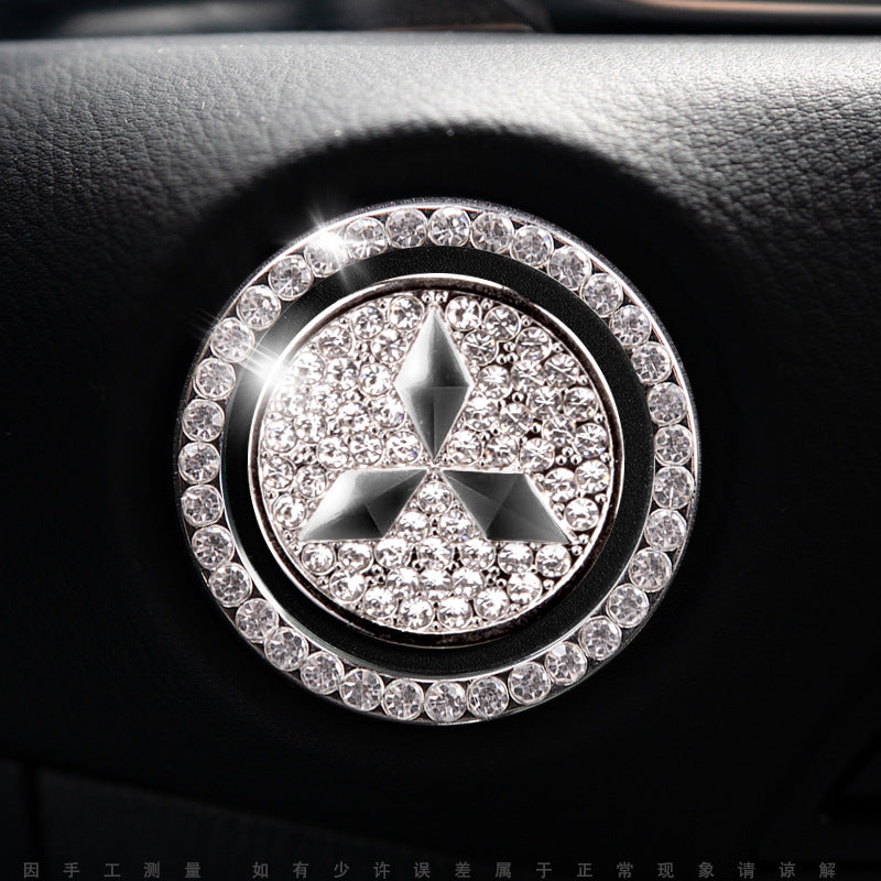 Luxury Crystal Car Starter Button Cover Ring