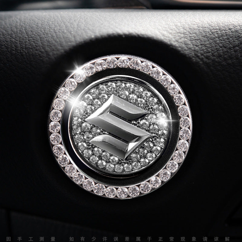 Luxury Crystal Car Starter Button Cover Ring