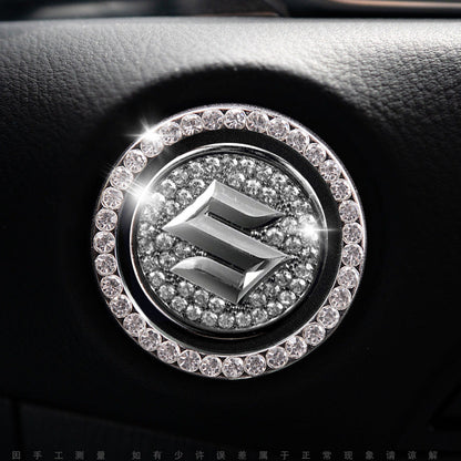Luxury Crystal Car Starter Button Cover Ring
