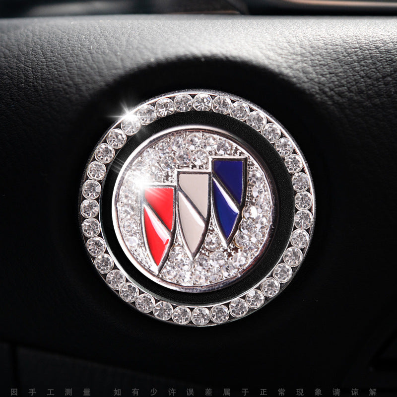 Luxury Crystal Car Starter Button Cover Ring
