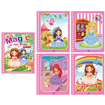 Colorful Kids Water Paint Book Set