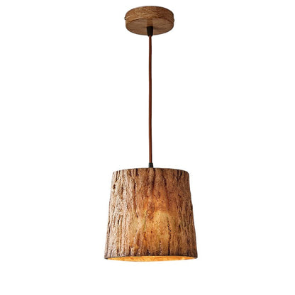 Rustic Wood Hanging Light with Earthy Design - Befez