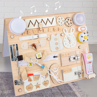 Natural Wooden Educational Play Board