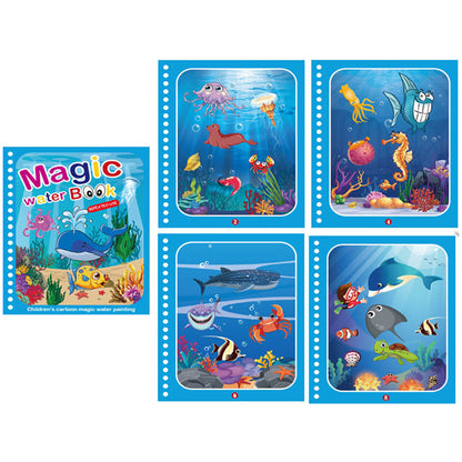 Colorful Kids Water Paint Book Set