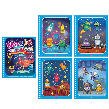 Colorful Kids Water Paint Book Set