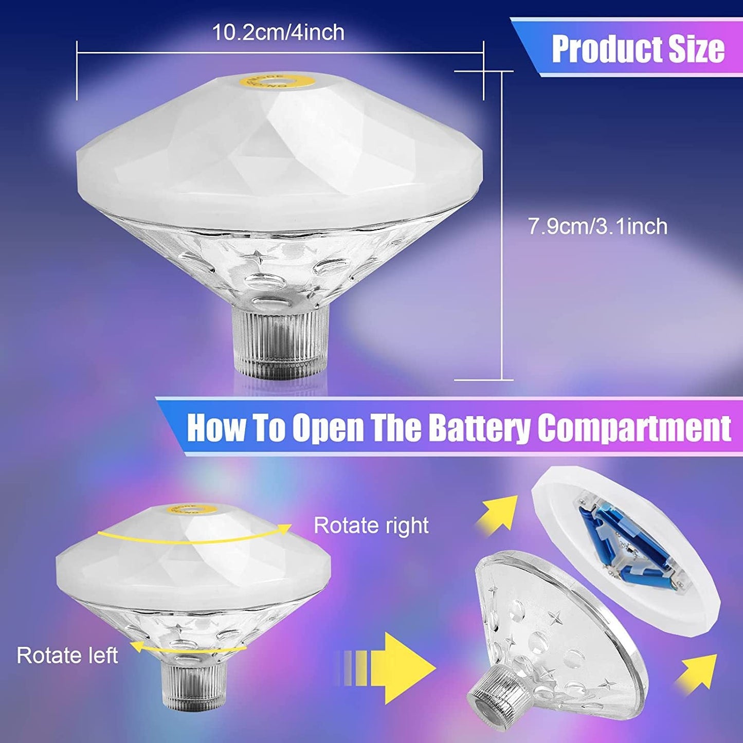 Bright Solar Powered Pool Lamp Floating Decoration