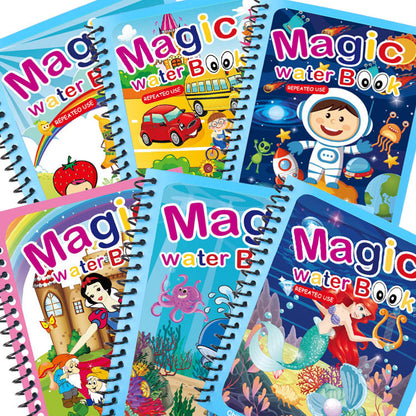 Colorful Kids Water Paint Book Set