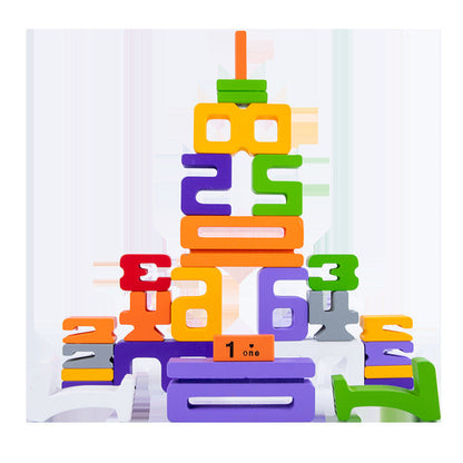 Educational Number Stacking Stone Toy