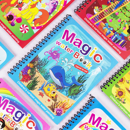 Colorful Kids Water Paint Book Set