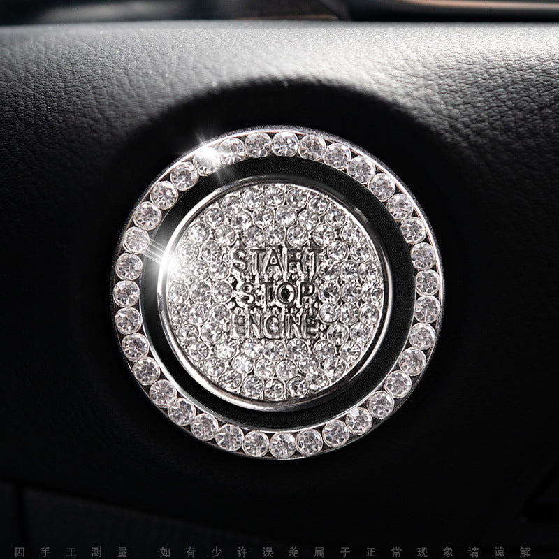 Luxury Crystal Car Starter Button Cover Ring