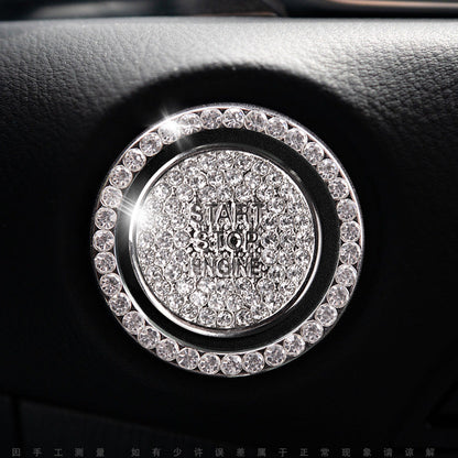 Luxury Crystal Car Starter Button Cover Ring