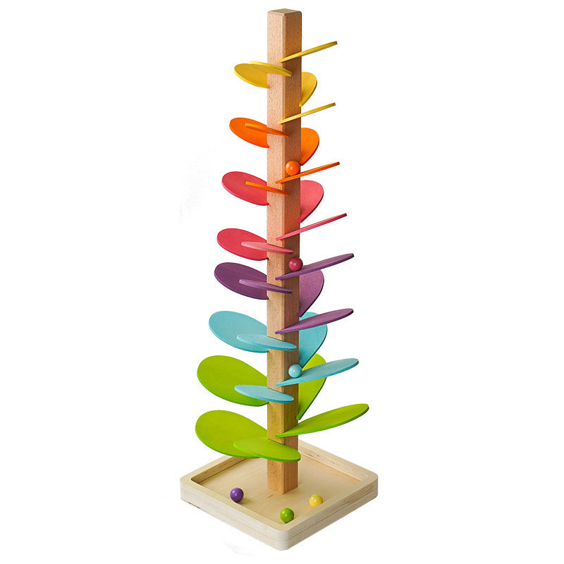 Classic Wooden Marble Run Toy