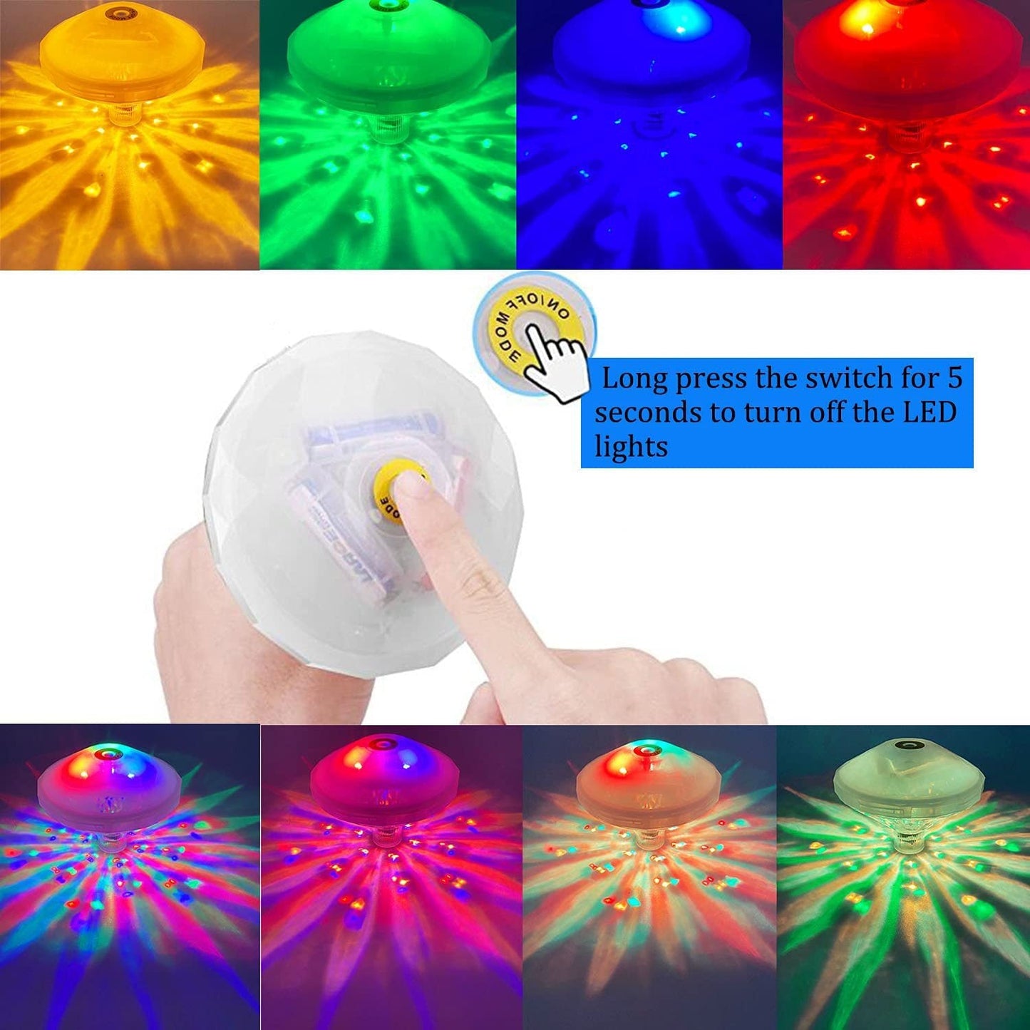 Bright Solar Powered Pool Lamp Floating Decoration
